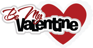 February clipart my valentine. Be title svg scrapbook