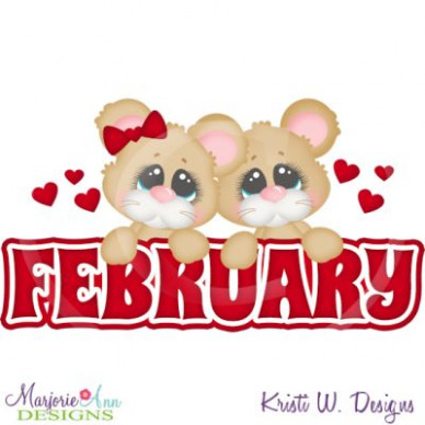 february clipart red