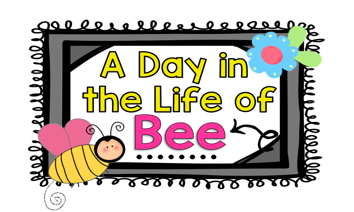 A day in life. February clipart red bee