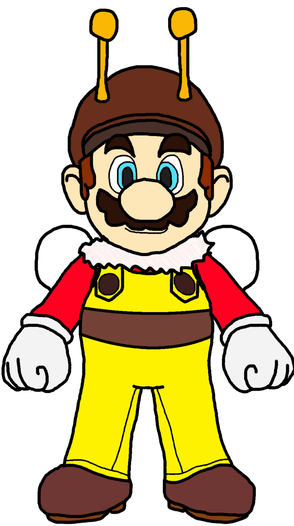 Mario by katlime on. February clipart red bee