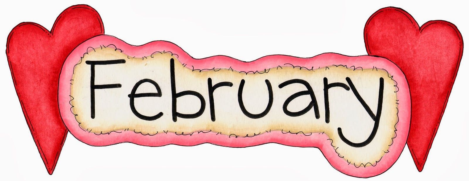 February clipart season. A day in the