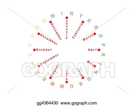 Stock illustrations seasons gg. February clipart season