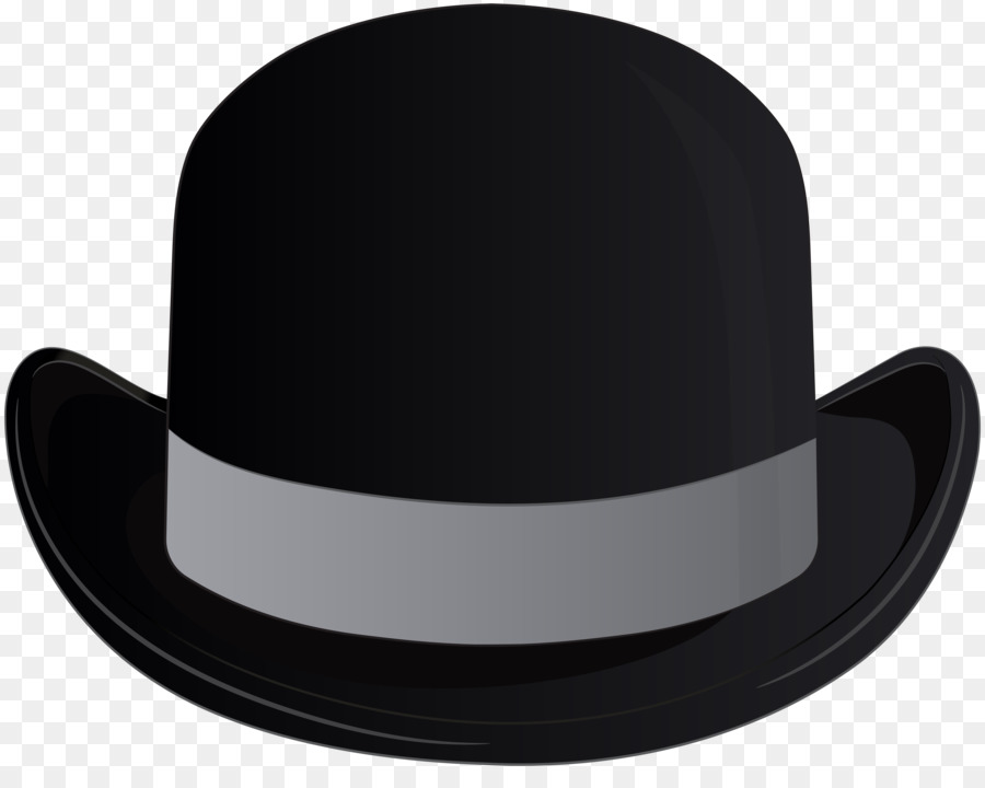 Fedora clipart. Bowler hat headgear clip