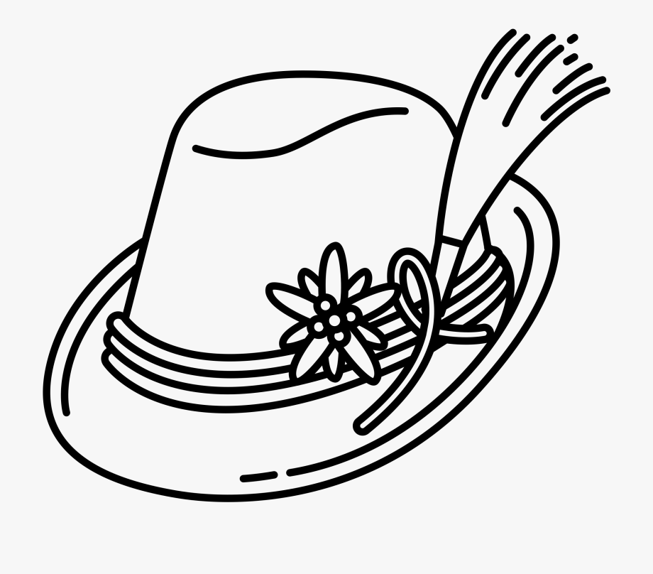 Cliparts for free download. Fedora clipart drawn
