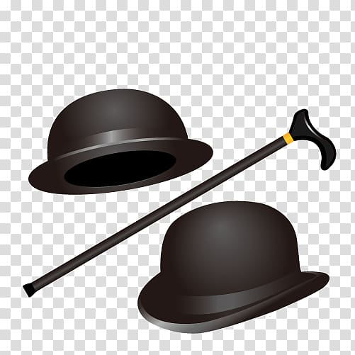 Fedora clipart gentleman hat. Bowler top and cane