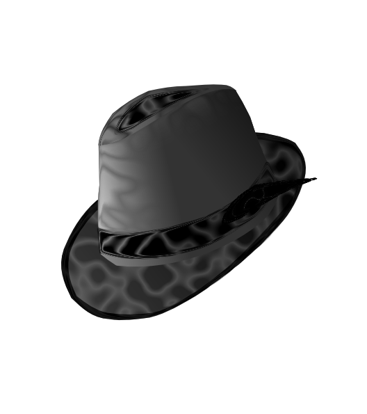 fedora clipart grey hat