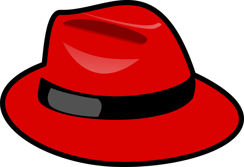 fedora clipart red