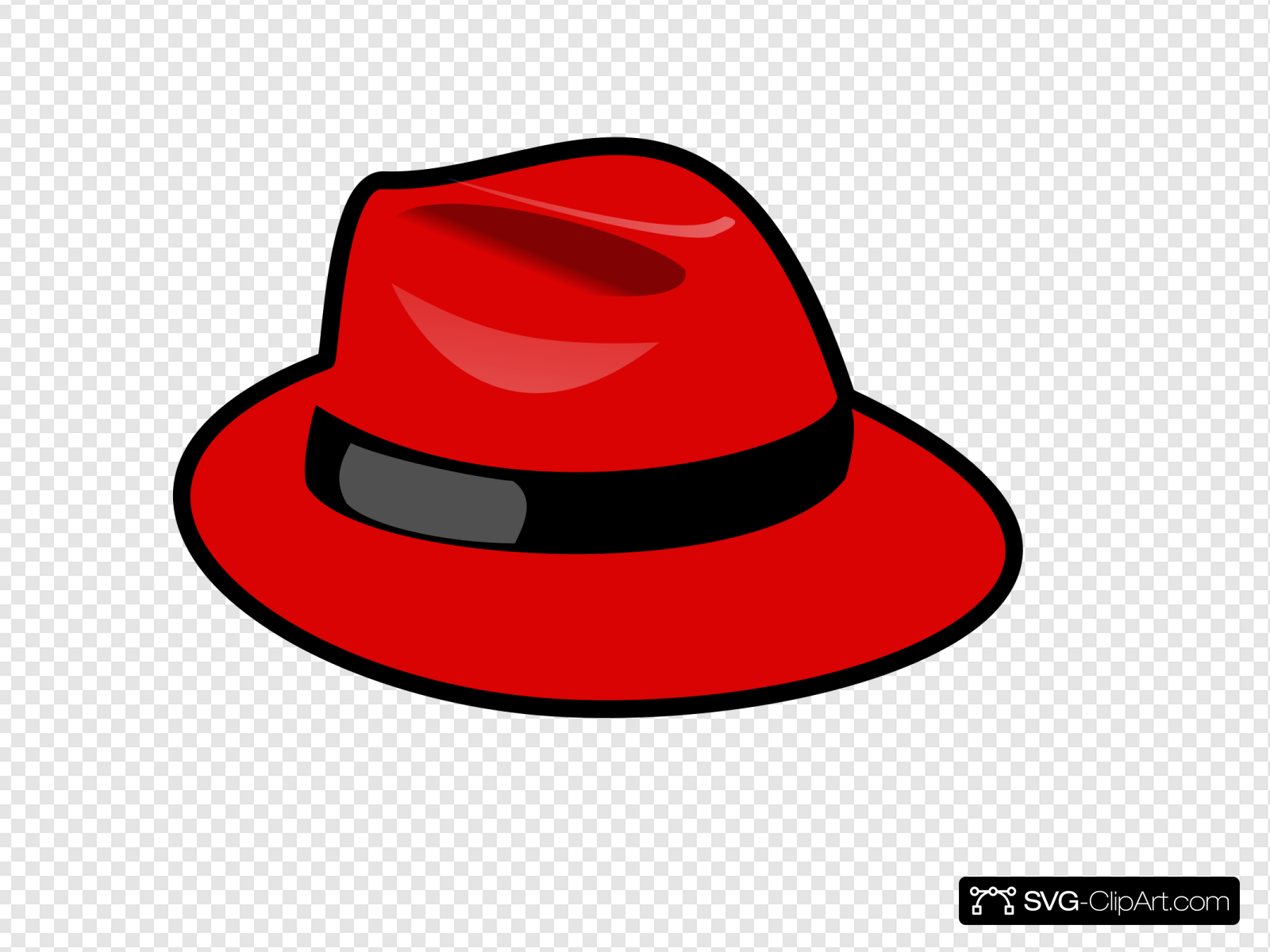 Fedora clipart red. Clip art icon and