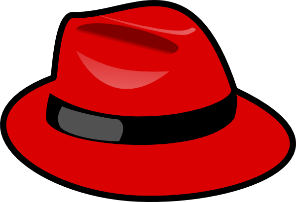 fedora clipart red