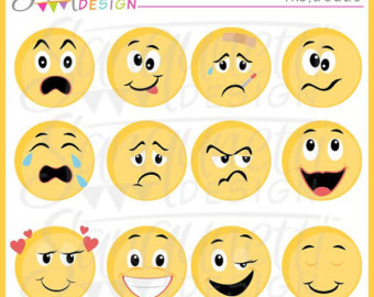 Smiley face feelings panda. Emotions clipart emotion chart