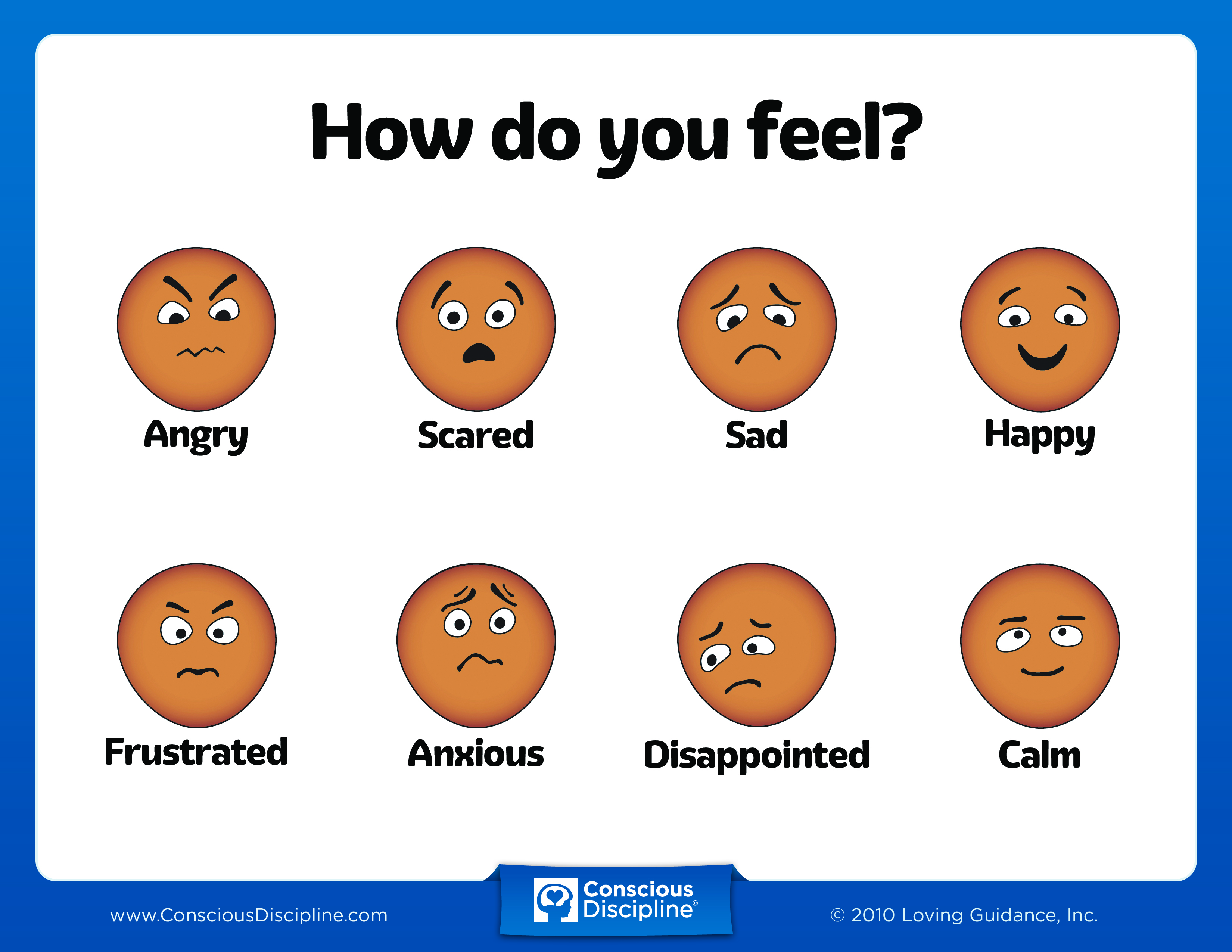 Printable Emotion Faces