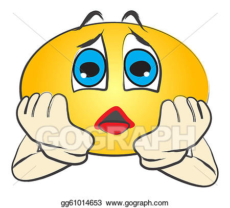 Feelings clipart worried. Face stock illustration gg