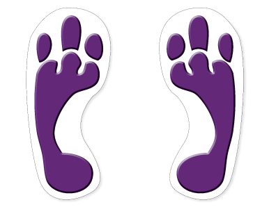 footprint clipart alien