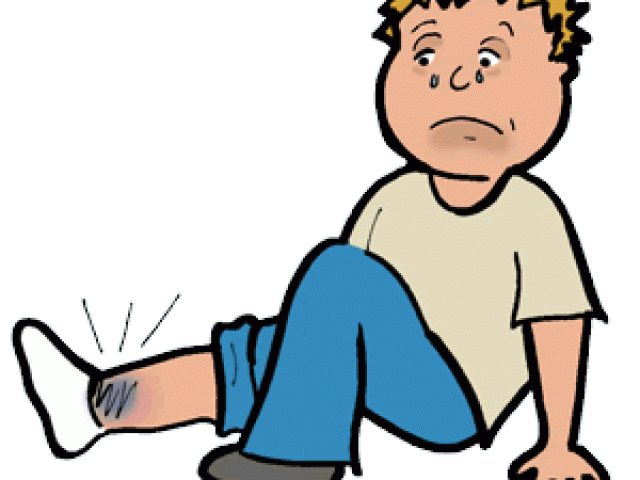 Bruised ankle cliparts free. Injury clipart injured child