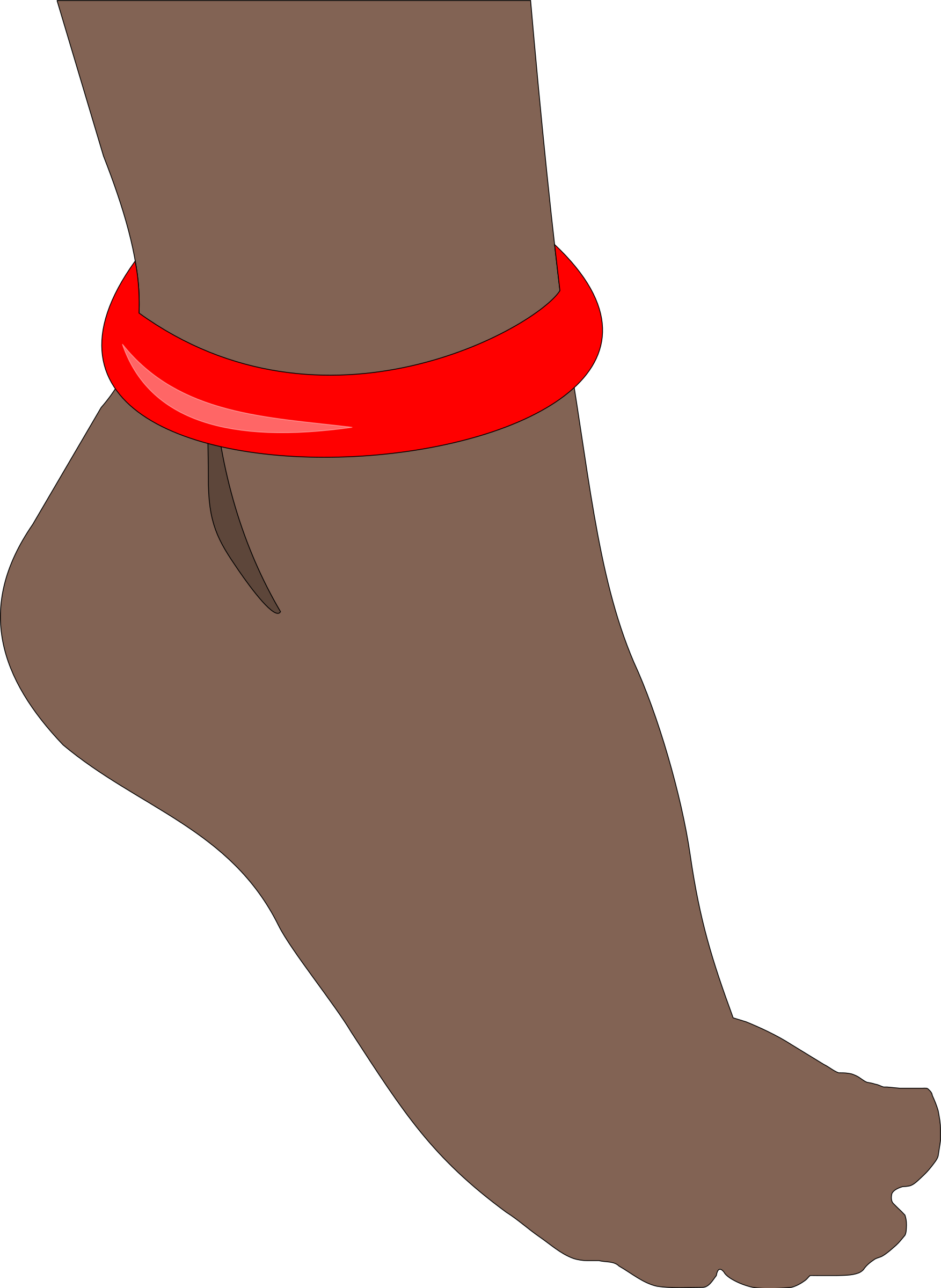 Foot clipart anklet. With big image png