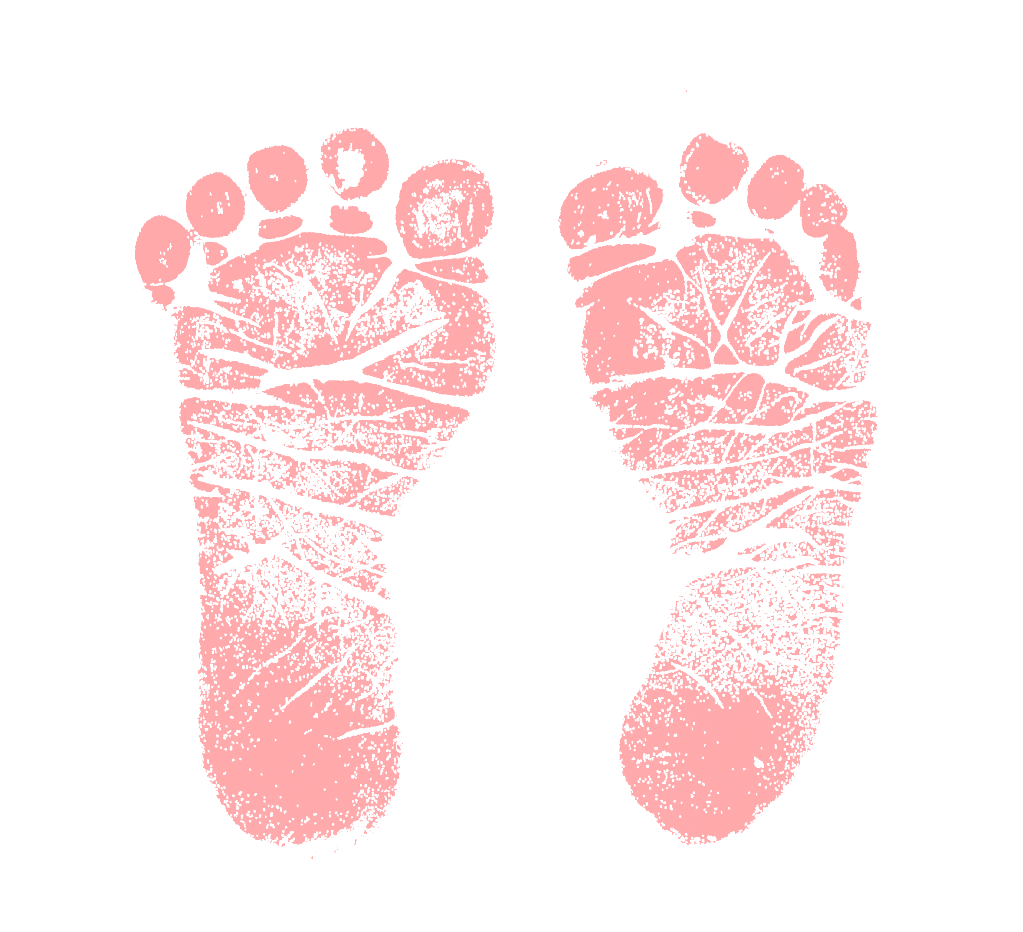  collection of girl. Footsteps clipart rainbow baby