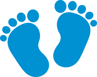 feet clipart baby's