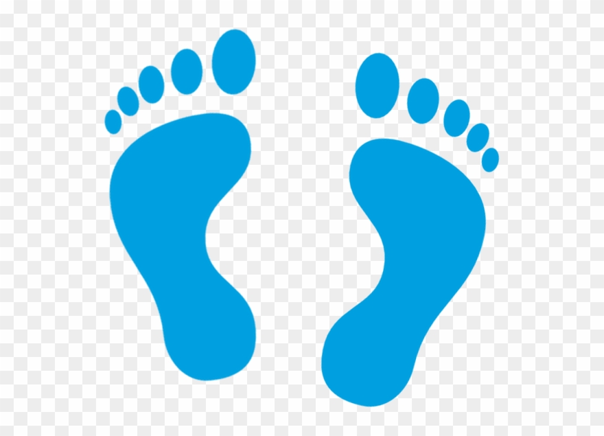 feet clipart blue foot