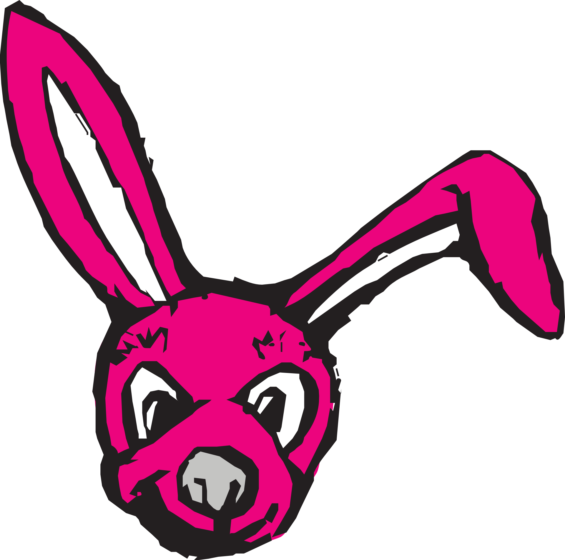 foot clipart bunny ear