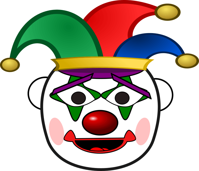 short clipart clown
