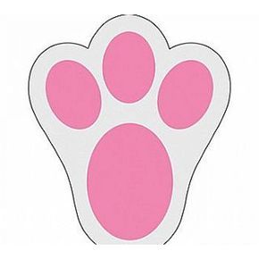 Footprint stencils free . Feet clipart easter bunny