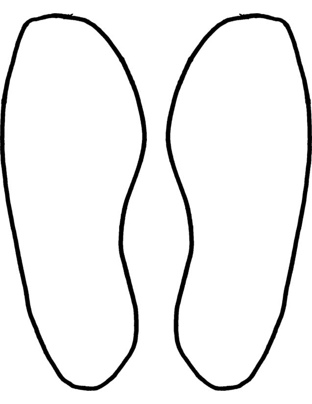 feet clipart foot shape