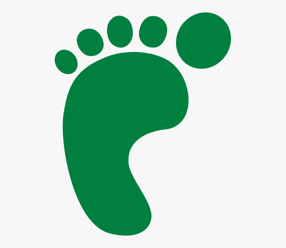 Foot barefoot baby feet. Footsteps clipart left footprint