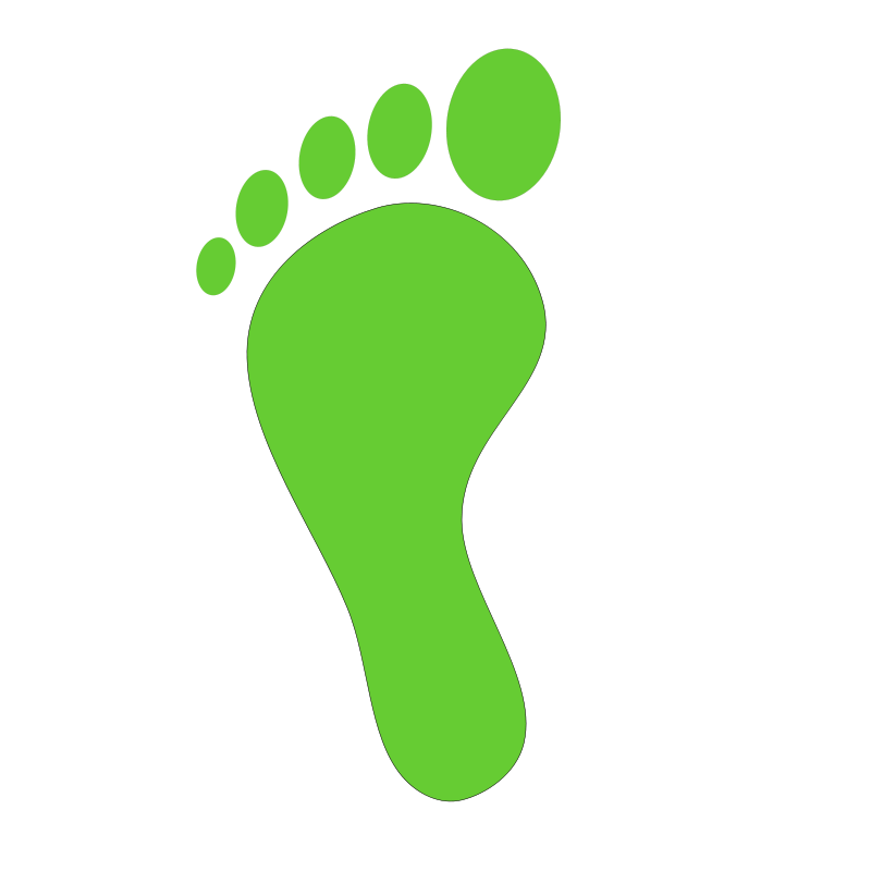 monster clipart footprint
