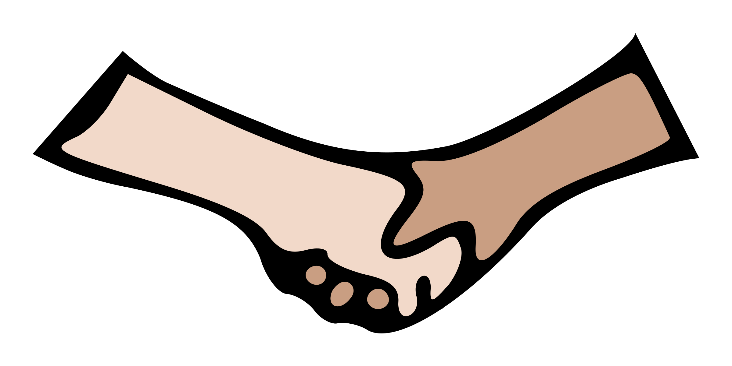 handshake clipart friendly