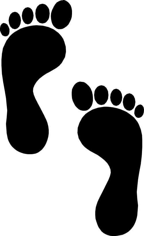 footprints clipart footprint foot feet footsteps pair transparent paw pluspng icon webstockreview