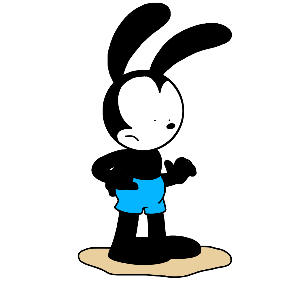 Oswald with his stuck. Feet clipart person