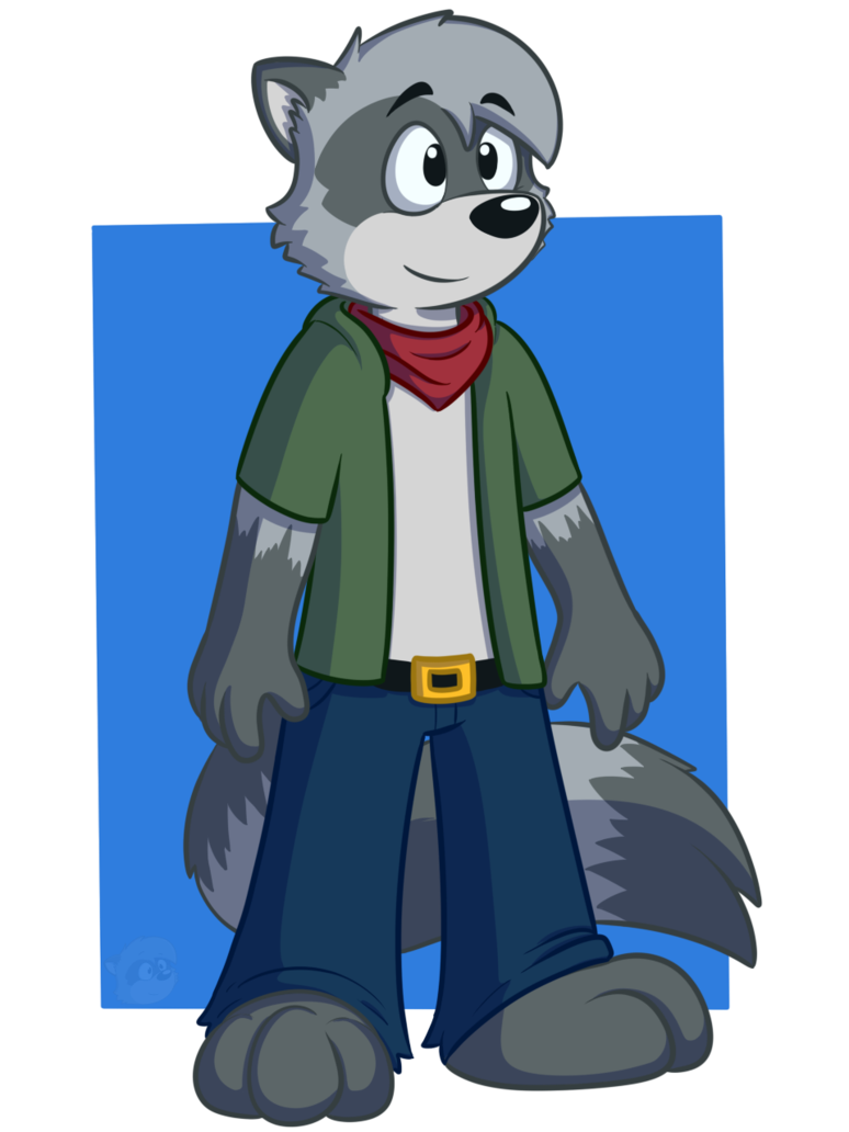 Foot clipart raccoon. Rodney by cartcoon on