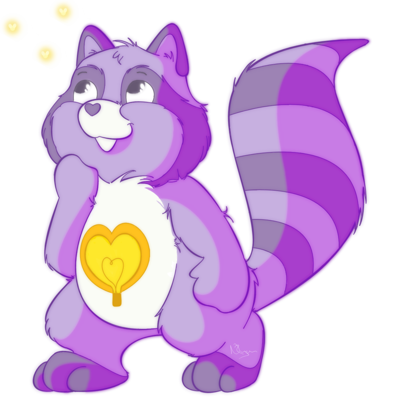 purple clipart raccoon