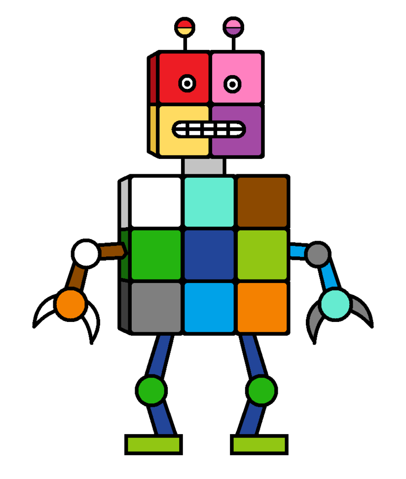 robot clipart square