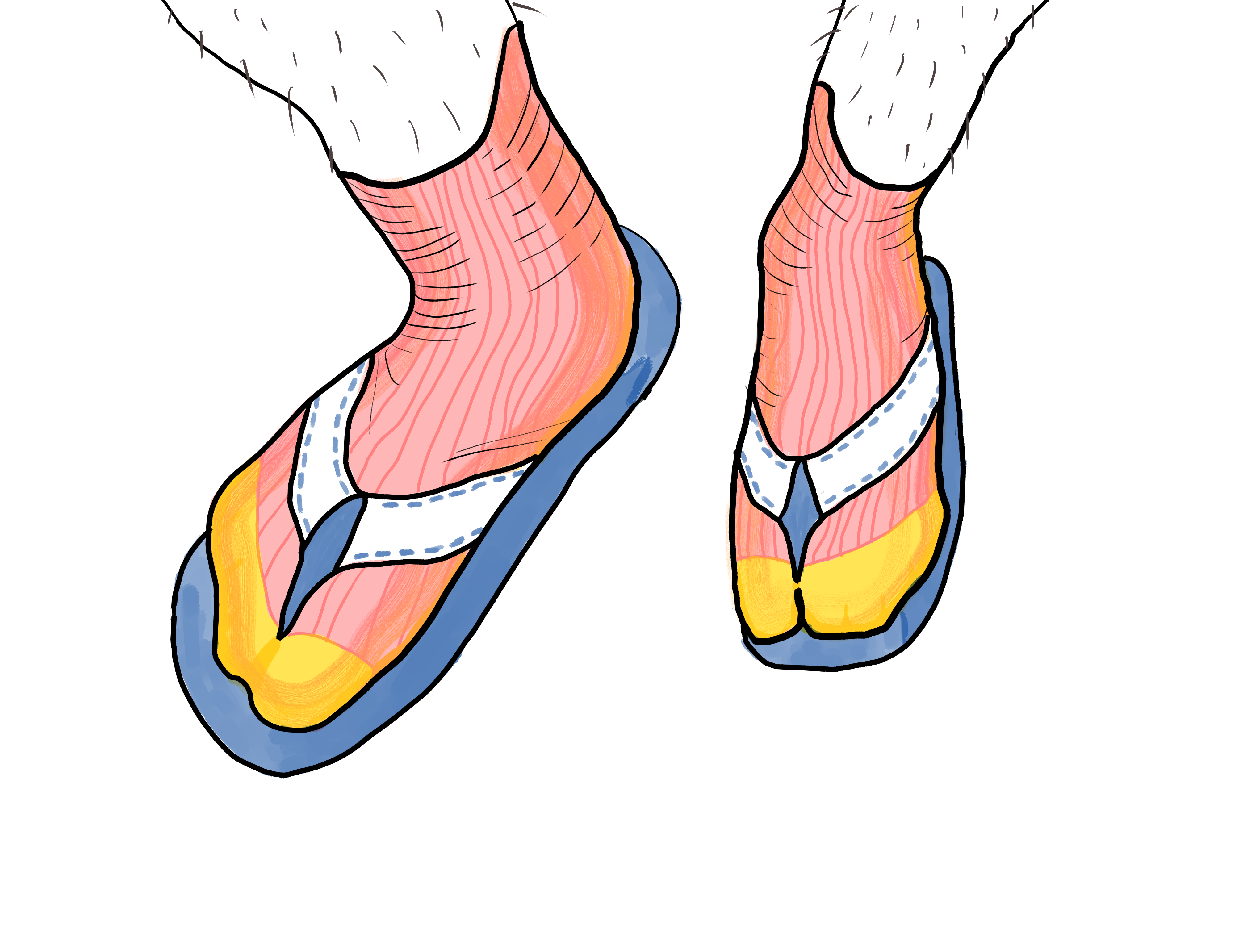Things that are worse. Foot clipart sandal