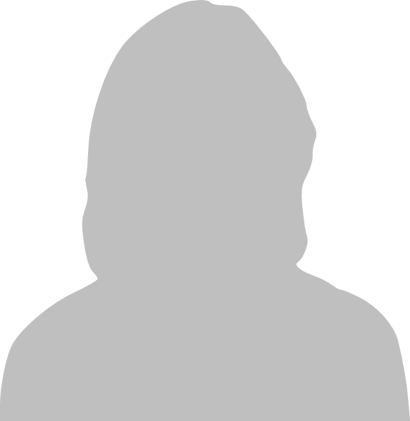 Silhouette of woman clip. Female clipart avatar