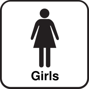 female clipart bathroom