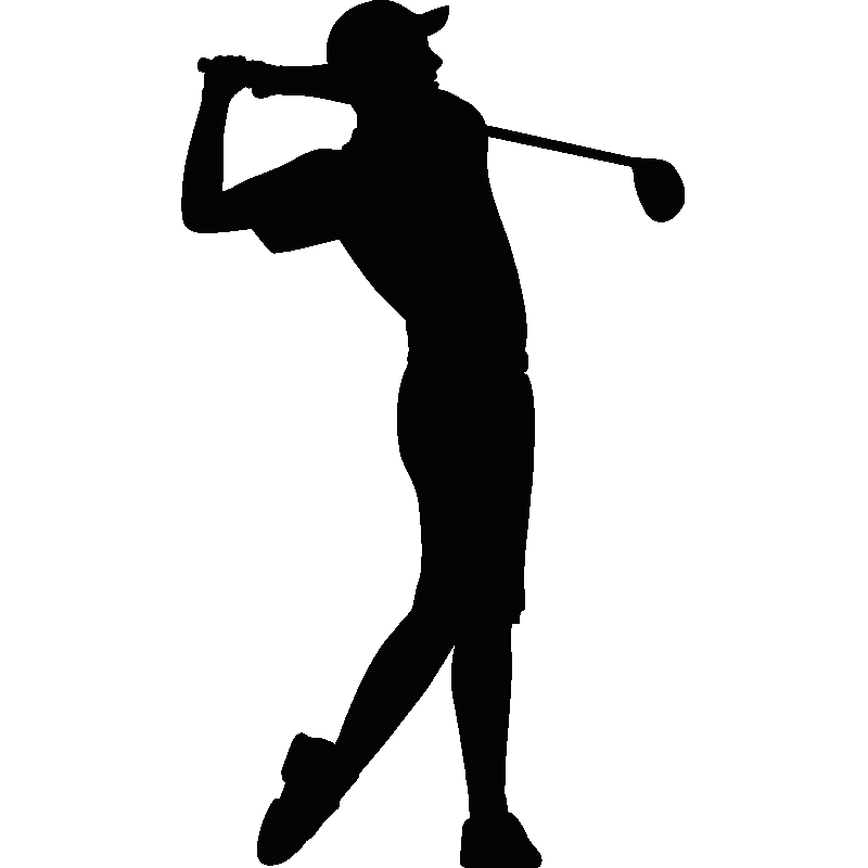 female clipart golf player