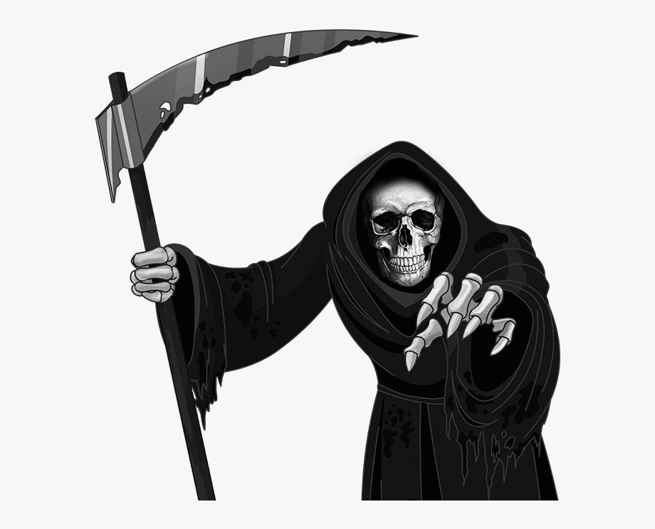 Coloring book png download. Grim reaper clipart stock photo