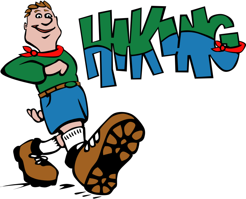 Female clipart hiking. Cliparthut free by gerald
