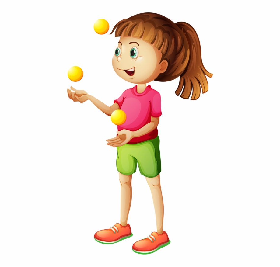 female clipart juggler