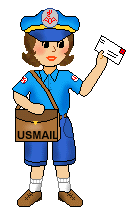 female clipart mail carrier