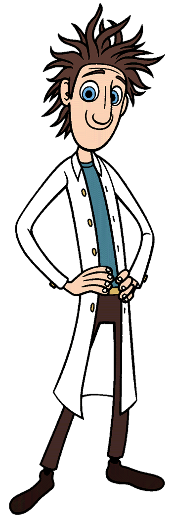Cloudy with a chance. Female clipart mayor