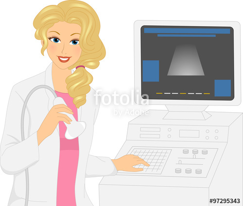 female clipart radiologist