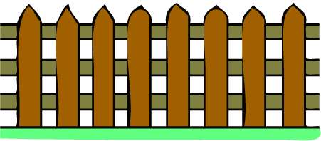 gate clipart fence post