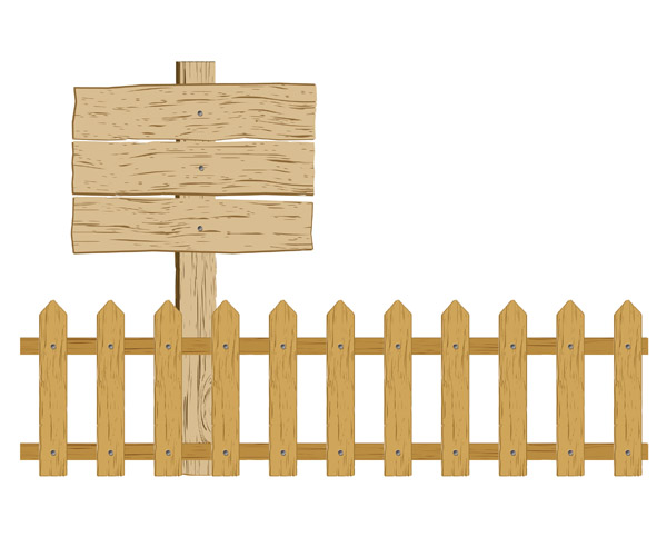 fence clipart cartoon