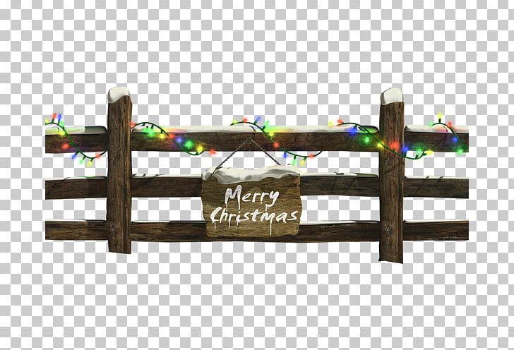 fence clipart christmas