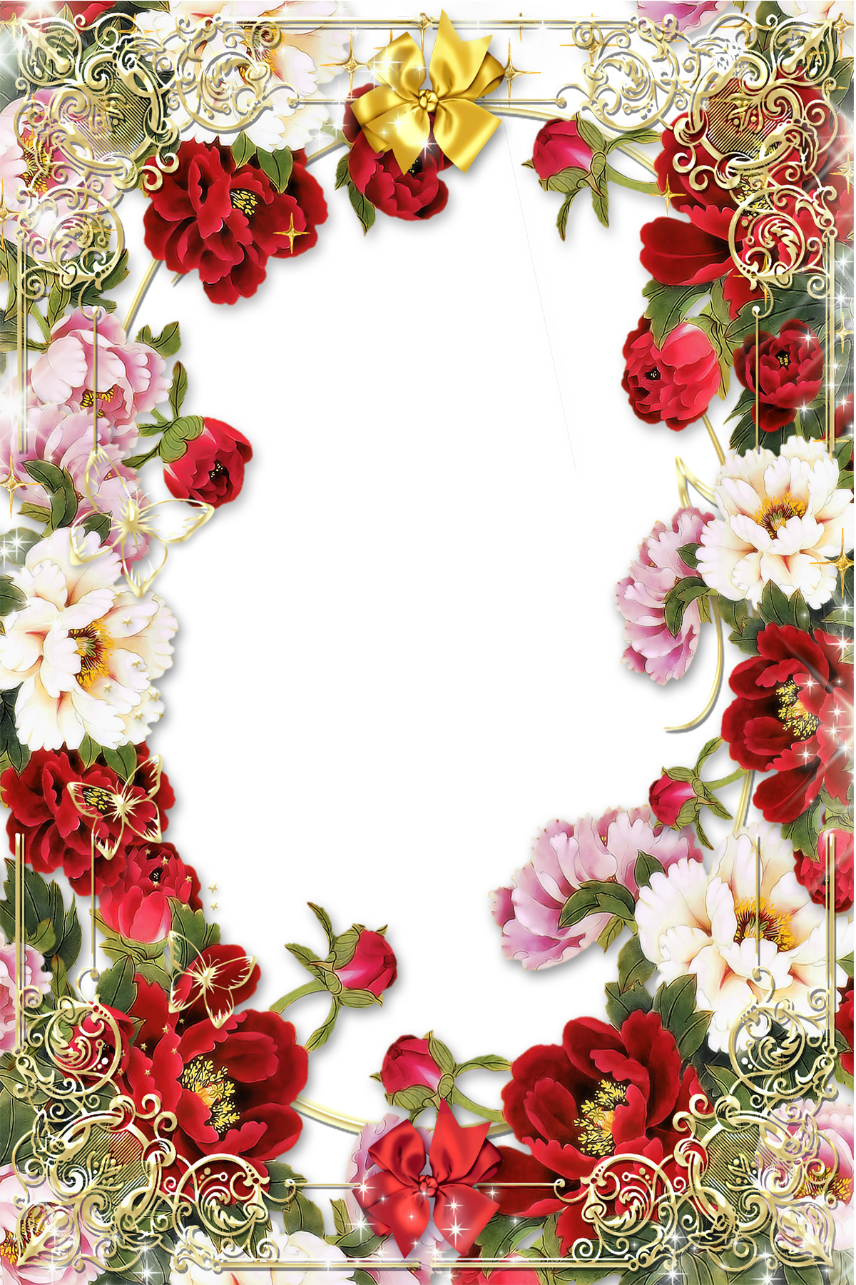fence clipart flowery