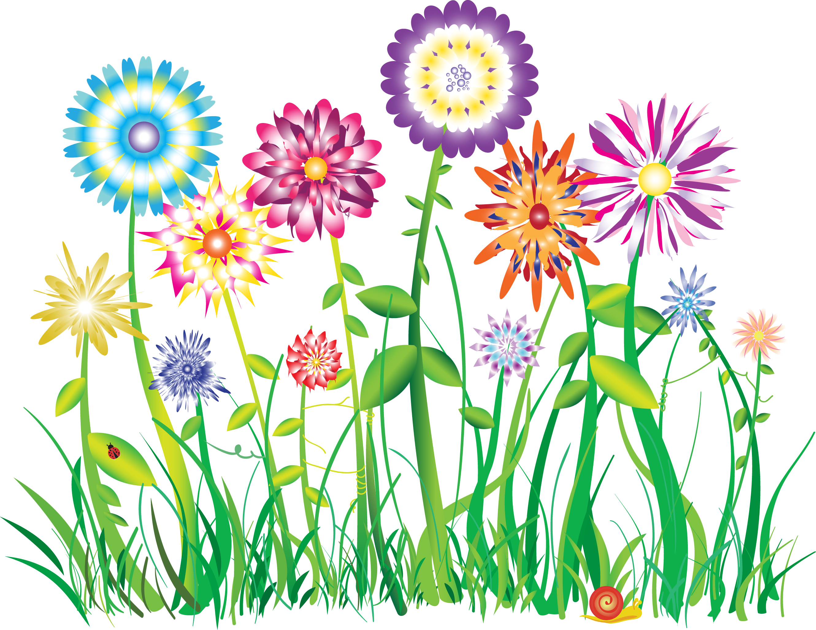 fence clipart flowery