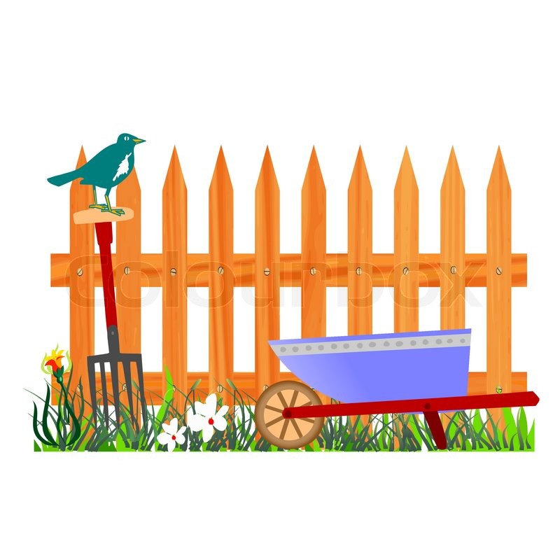 gate clipart family garden